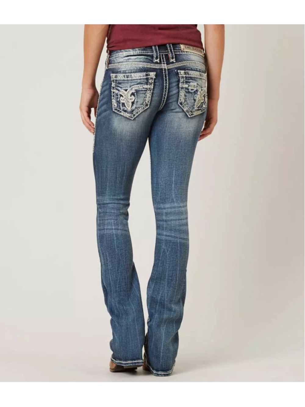 Rock Revival Nancy Boot embellished Stretch Jean women’s 32/36